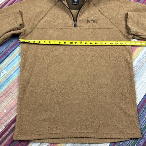 Prana Light Brown 1/4 Zip Fleece Pullover Gorcore Hiking Camping Mens Large - Picture 7 of 10